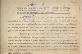 [Cuenta anual del presidente]