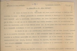 La educación y el alma nacional