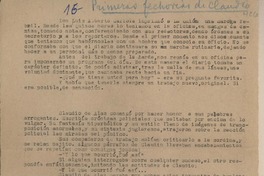 Primeras fechorías de Claudio