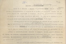Contulmo y los problemas de la nación
