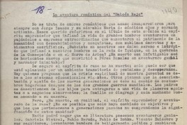 La aventura romántica del halcón rojo