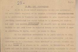 El día del agricultor