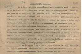 Alimentación nacional