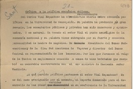 Crítica a la política económica chilena