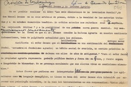 Don Manuel Seoane y la reforma agraria