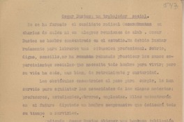 Oscar Bustos : un trabajador social