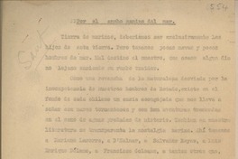 Por el ancho camino del mar