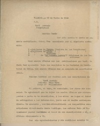 [Carta] 1946 marzo 13, Valdivia, Chile [a] René Acevedo