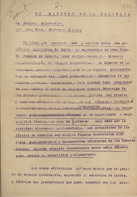 Un maestro de la política