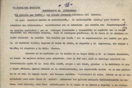 Carabineros en literatura