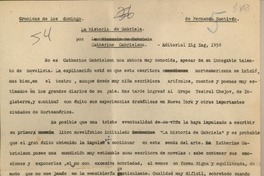 La historia de Gabriela