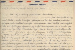 [Carta] 1945 mayo 19, La Serena, [Chile] [a] [Gabriela Mistral], [Brasil?]