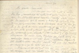 [Carta] [1946?] abr. 30, [Chile] [a] [Gabriela Mistral]