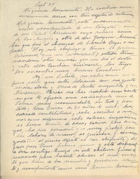 [Carta] [1946?] sept. 24, [Chile] [a] [Gabriela Mistral]