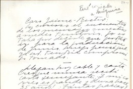[Carta] [1948] mar. 2, Santa Barbara, California, [EE.UU.] [a] Jaime Benítez, [Puerto Rico]