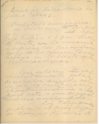[Carta] [1944?] ago., [Brasil?] [a] María Eugenia Celso