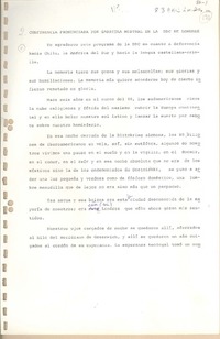 Conferencia pronunciada por Gabriela Mistral en la BBC de Londres