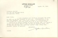 [Carta] 1946 sept. 30, Monrovia, California, [EE.UU.] [a] Gabriela Mistral, Los Angeles, [California], [EE.UU.]