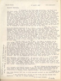 [Carta] 1947 Apr. 10, Truro, Massachusetts, [EE.UU.] [a] Gabriela [Mistral]