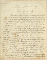 [Carta] 1921 dic., Santiago, [Chile] [a] Emelina Molina