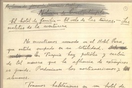 El hotel de familia El velo de las turcas. Las maletas de la aventurera