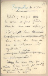 Preguntas de niños