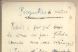 Preguntas de niños