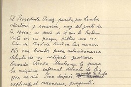 [El presidente Pérez ...]