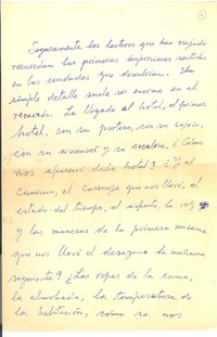 [Seguramente los lectores que han viajado...]