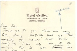 [Carta] 1940? abr. 4 Santiago, Chile [a] Joaquín Edwards Bello