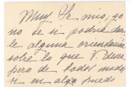 [Tarjeta entre 1950 y 1960] Santiago, Chile [a] Joaquín Edwards Bello