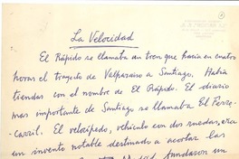 La velocidad