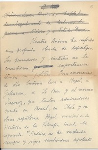 [Nuestra América ha sufrido...]