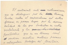 [El sentimiento anti-norteamericano...]