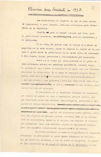Elecciones para presidentes en 1938