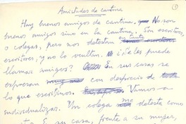 Amistades de cantina