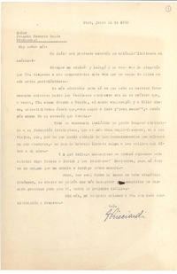 [Carta] 1953 jul. 1, Santiago, Chile [a] Joaquín Edwards Bello