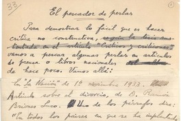 El pescador de perlas