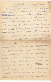 De Recabarren a Cruz Ocampo