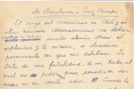 De Recabarren a Cruz Ocampo