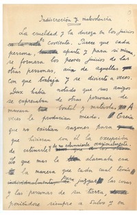 Indiscreción y malevolencia