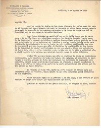 [Carta] 1959 ago. 8, Santiago, Chile [a] Joaquín Edwards Bello