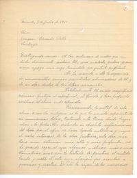 [Carta] 1950 jul. 3, Temuco, Chile [a] Joaquín Edwards Bello