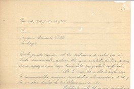 [Carta] 1950 jul. 3, Temuco, Chile [a] Joaquín Edwards Bello