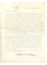 [Carta] 1958 mar. 29, Santiago, Chile [a] Joaquín Edwards Bello