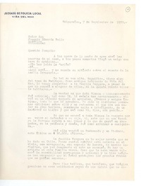 [Carta] 1959 sep. 7, Valparaíso, Chile [a] Joaquín Edwards Bello
