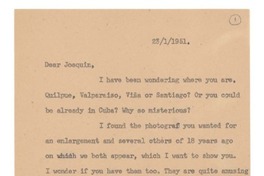 [Carta] 1951 ene. 28 [a] Joaquín Edwards Bello