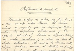 Reflexiones de periodista