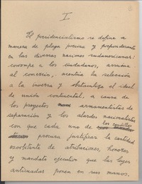 [El presidencialismo se define...]