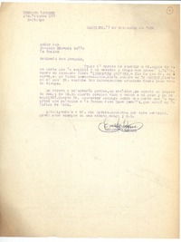 [Carta] 1956 nov. 17, Santiago, Chile [a] Joaquín Edwards Bello